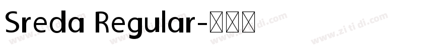 Sreda Regular字体转换